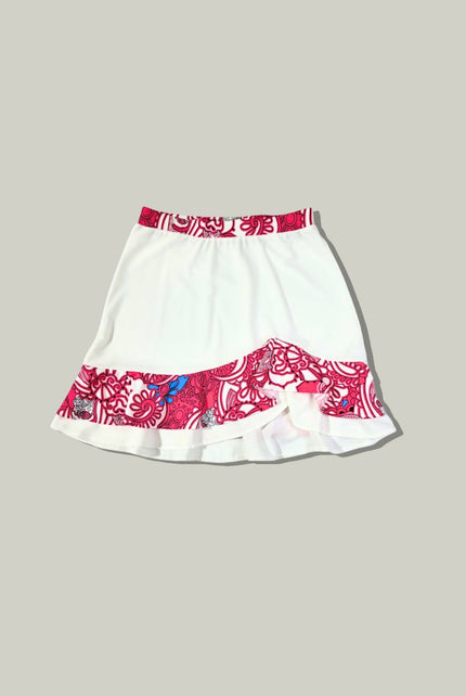 Woman Golf and tennis skirt - White double flounce  CUTU.jpg