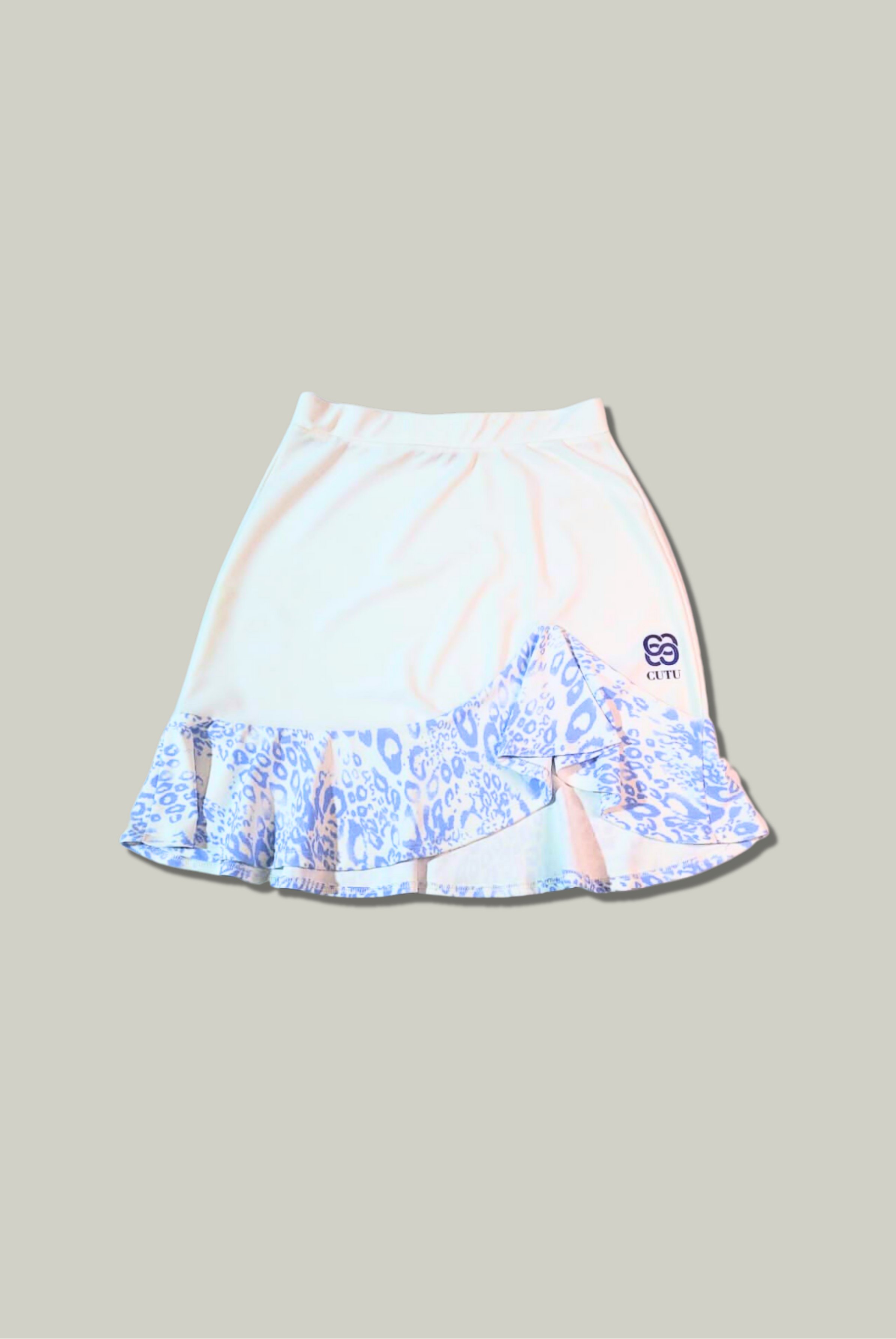 Woman Golf and tennis skirt -  White leopard print | CUTU