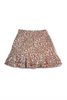 Woman Golf and tennis skirt - Animal print double flounce comfortable sportive skirt