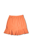 Woman Golf and tennis skirt - Light orange double flounce | CUTU