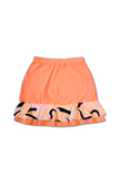 Woman Golf and tennis skirt - Organge printed flounce | CUTU