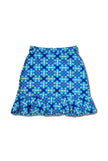 Woman Golf and tennis sportive and confortable skirt - blue printed