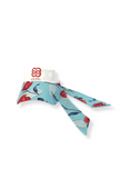 Woman golf visor - Blue floral | CUTU sport golf wear comfortable transpirant lycra golf visor