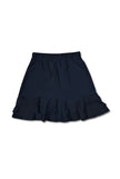 Women Golf Skirt sportive skirt -Black Skirt Double Flounge_CUTU