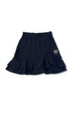 Women Golf Skirt sportive skirt -Black Skirt Double Flounge_CUTU