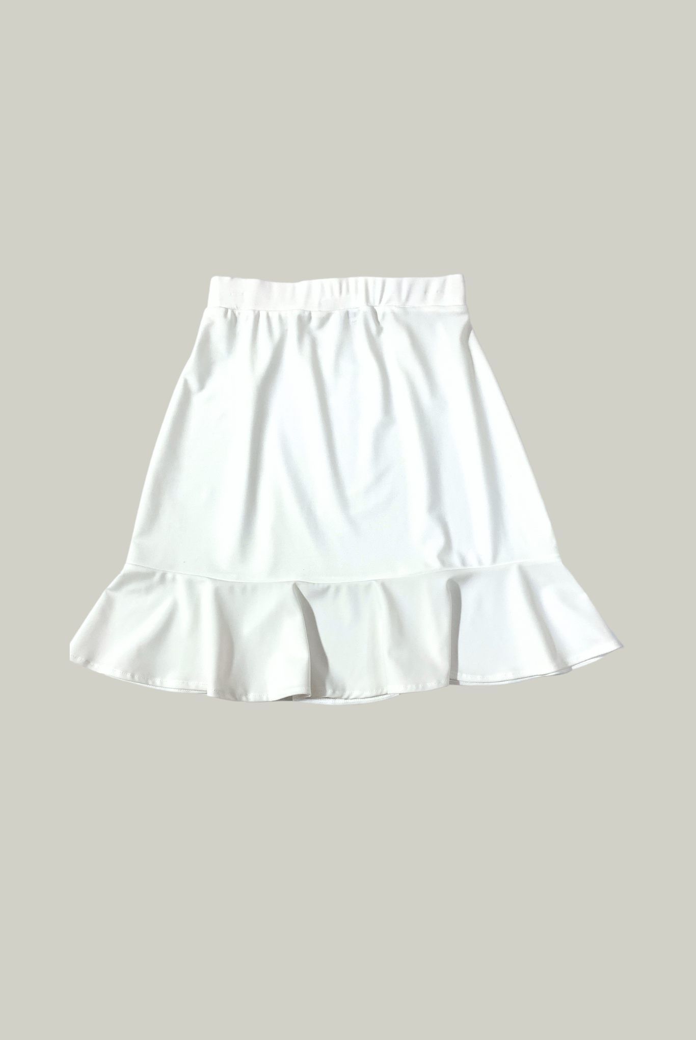 Women Golf Skirt - White Skirt Flounce | CUTU sportive, tennis comfortable skirt