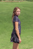 Women golf Polo shirt - Black and pink dotted | CUTU