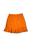 Woman Golf and tennis skirt - Orange single flounce | CUTU