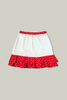  Woman Golf and tennis skirt - Red and white dotted | CUTU confortable sportive skirt.